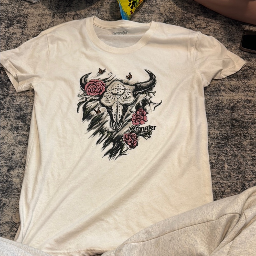 Wrangler White Graphic T-Shirt